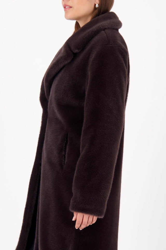 Brownie Fluffy fake fur coat