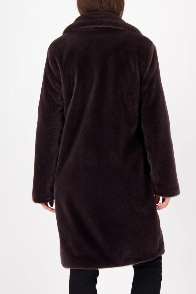 Brownie Fluffy fake fur coat