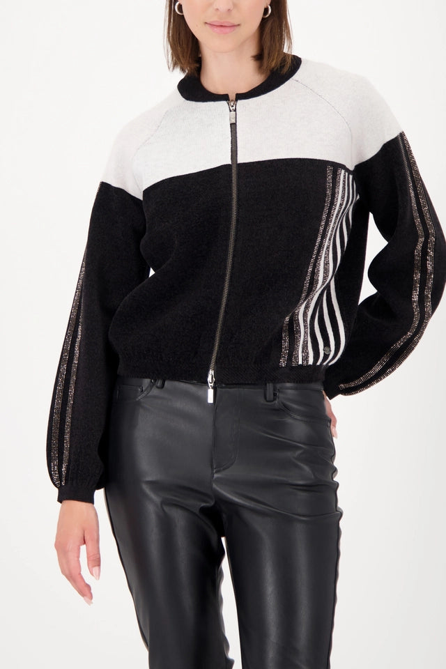 Black Cardigan with rhinestones