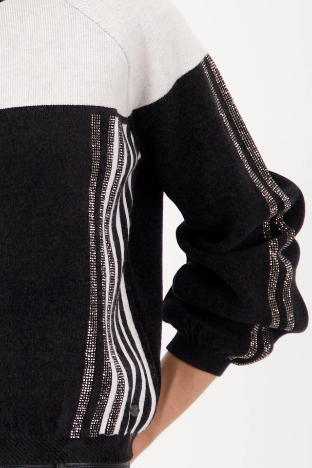 Black Cardigan with rhinestones