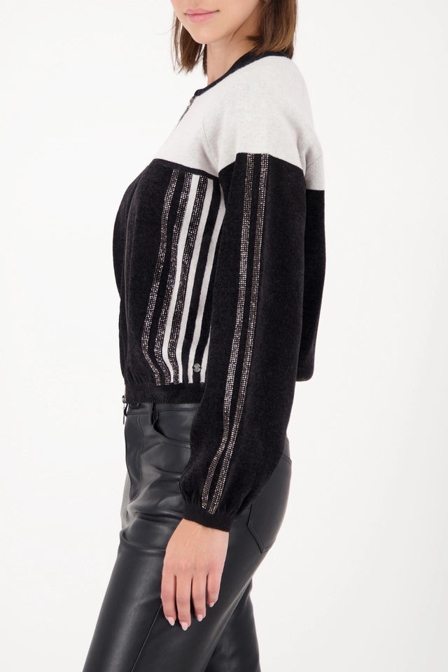Black Cardigan with rhinestones