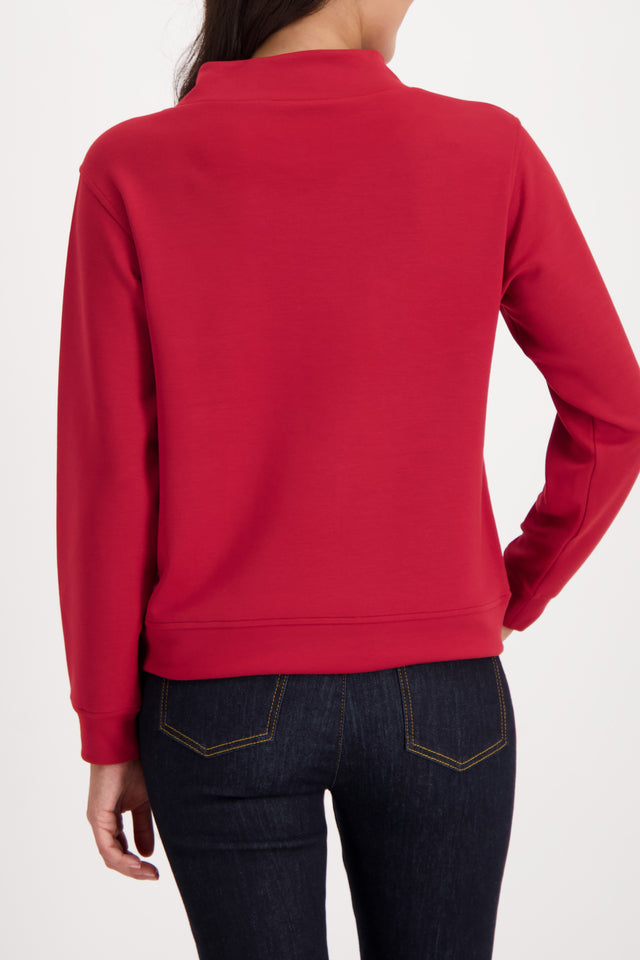 Red Sweatshirt with 3D-print
