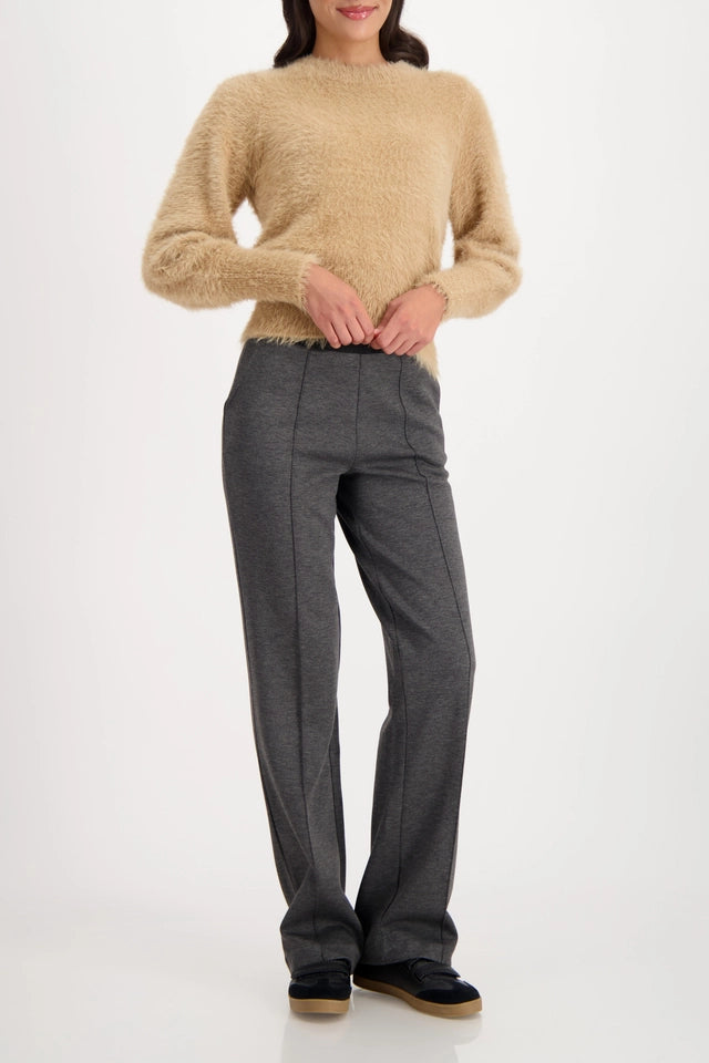 Grey Pants With Lettering Band