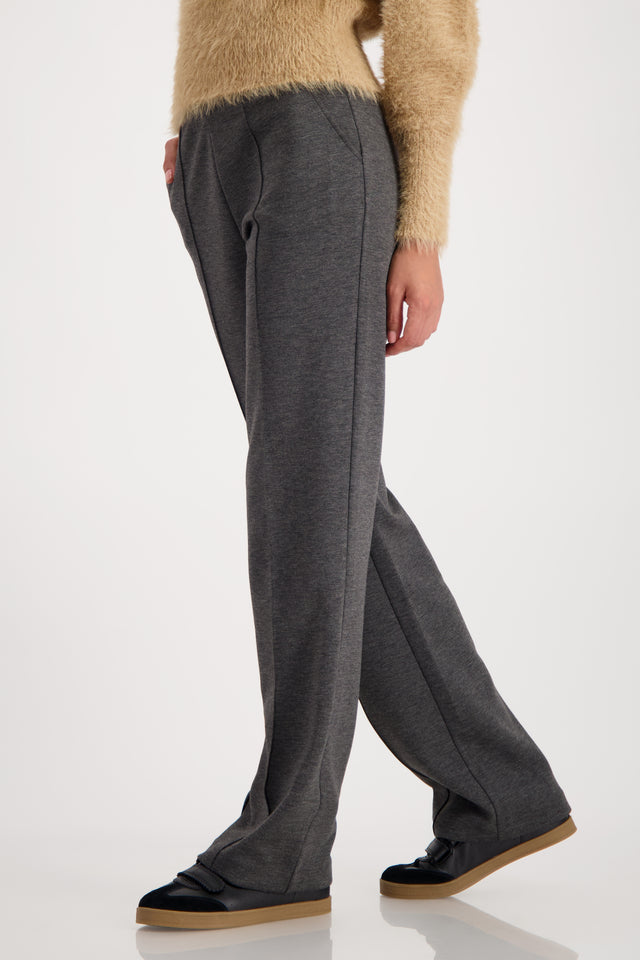 Grey Pants With Lettering Band