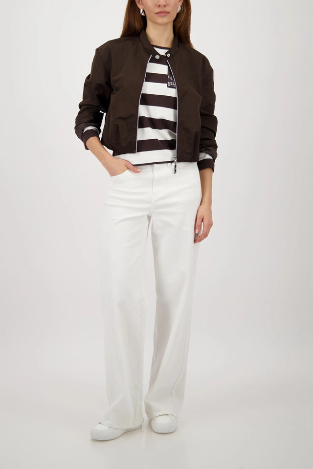 Dark Chocolate Striped Sweatshirt
