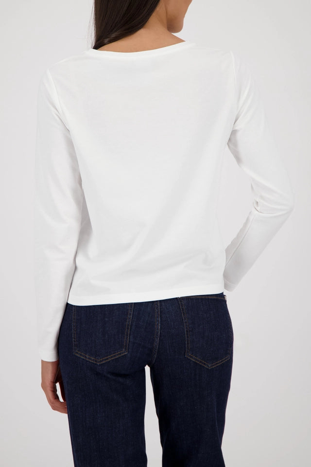 Long Sleeve Top With Emblem