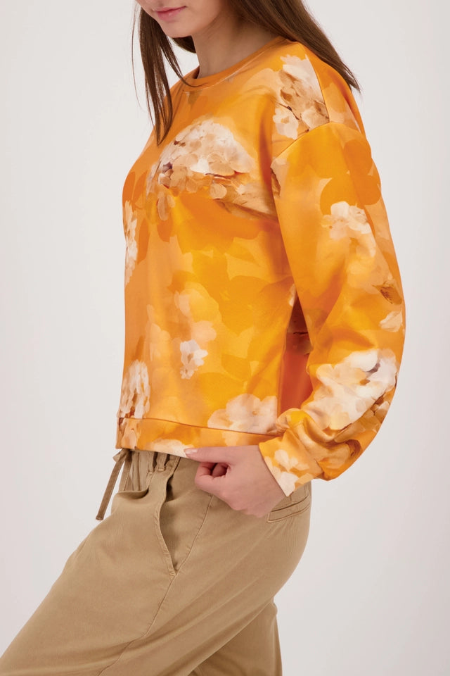 Sweatshirt With Floral Pattern