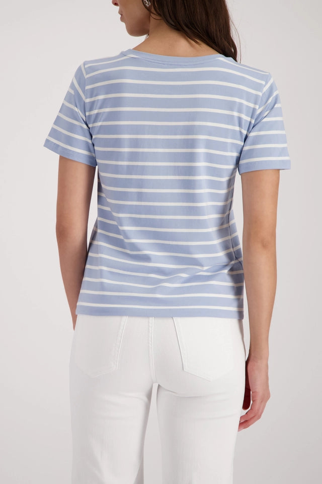 Blue T-shirt With Stripes