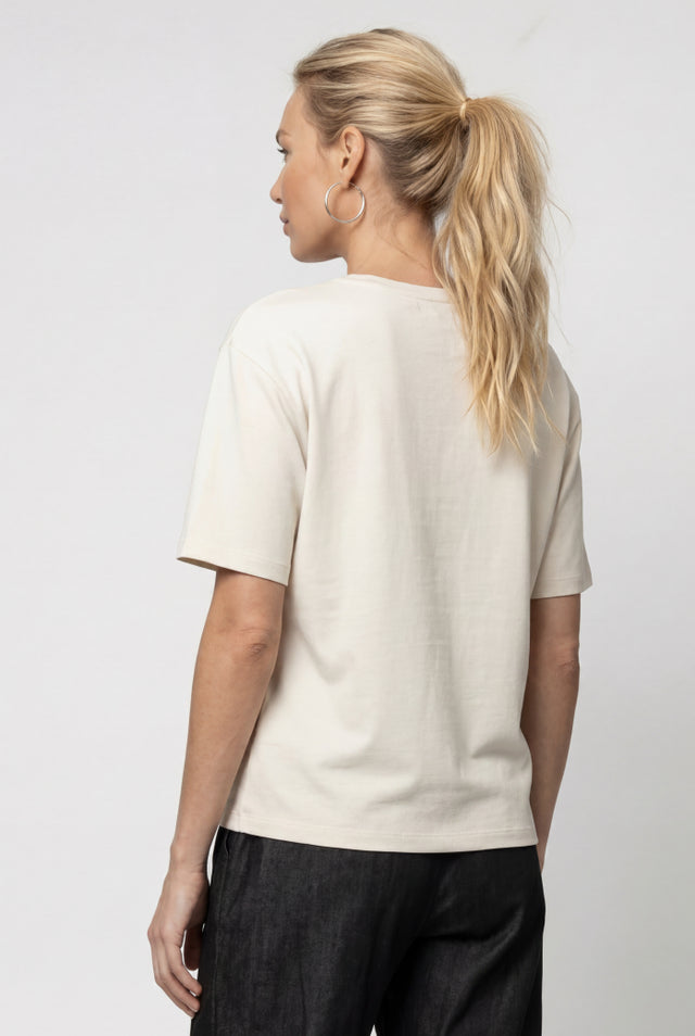 Antique White Top With Lettering