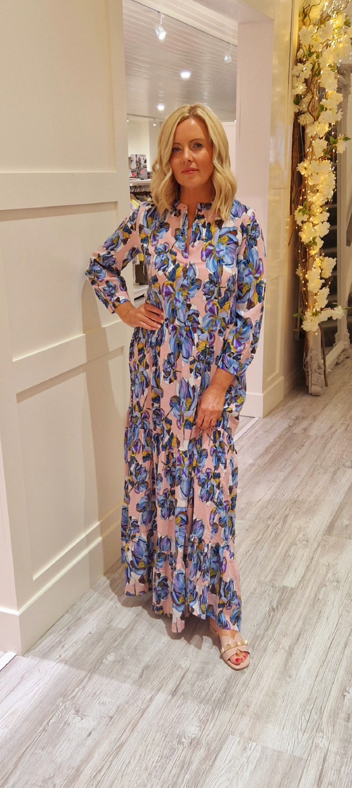 Nee Pink Flower Dress