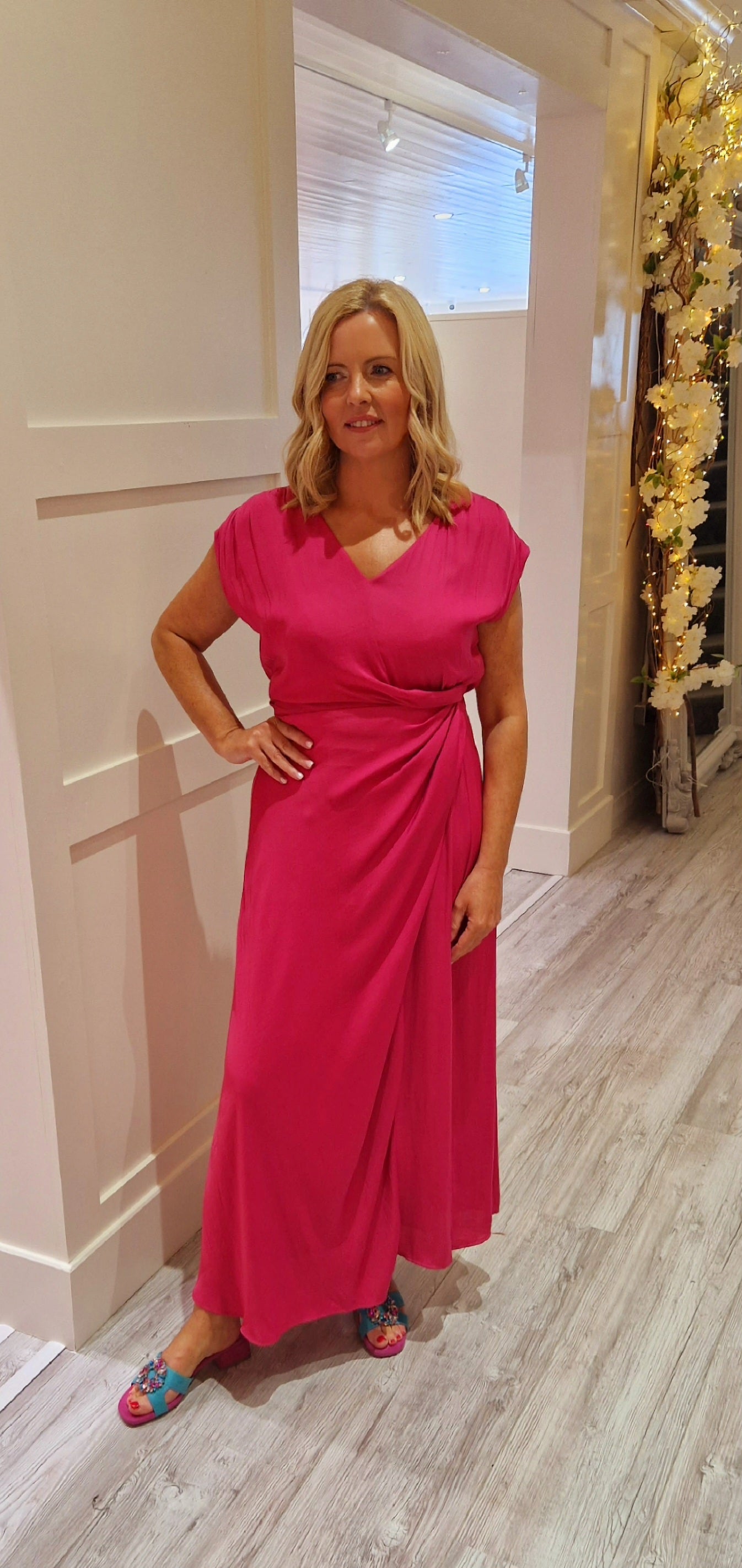 Millo Pink Midi Dress