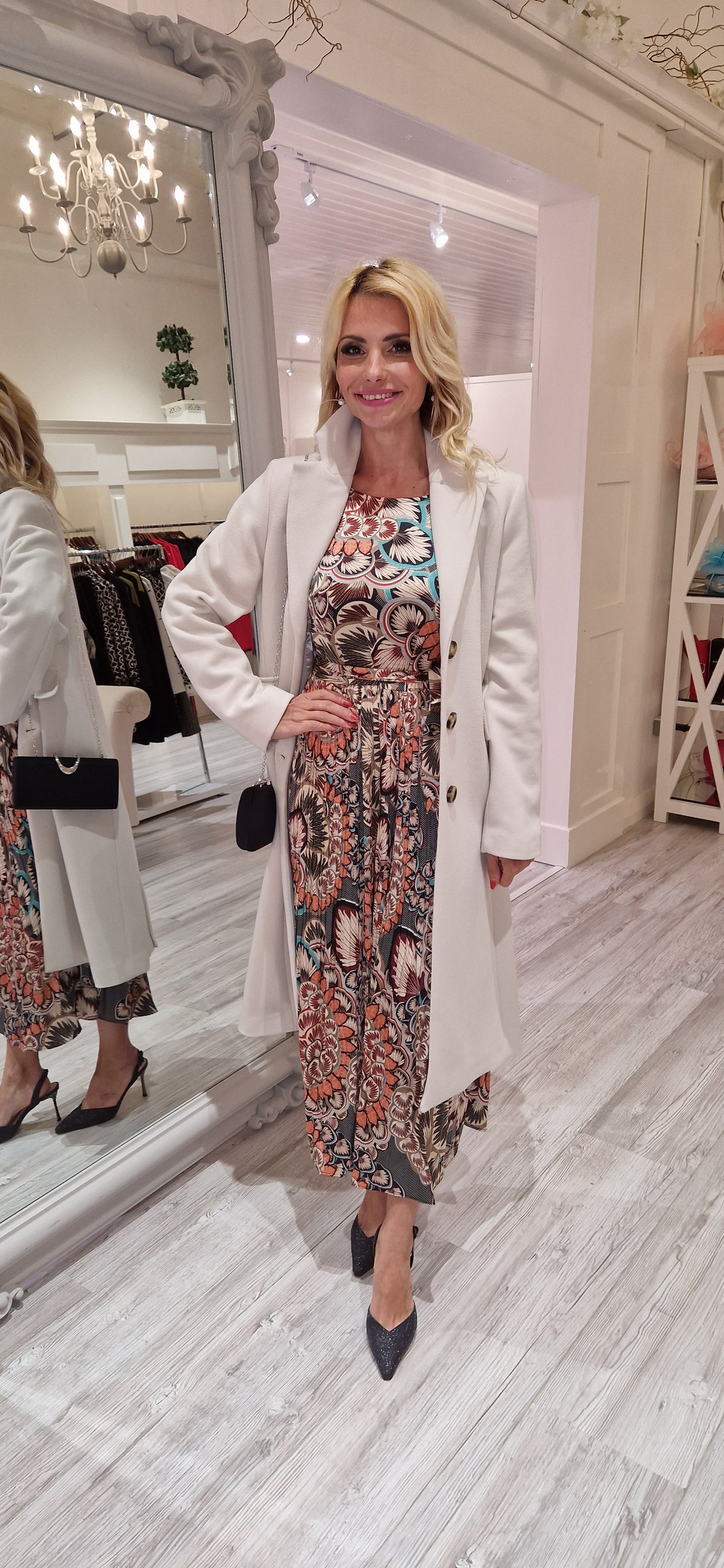 Demi Flower Midi Dress