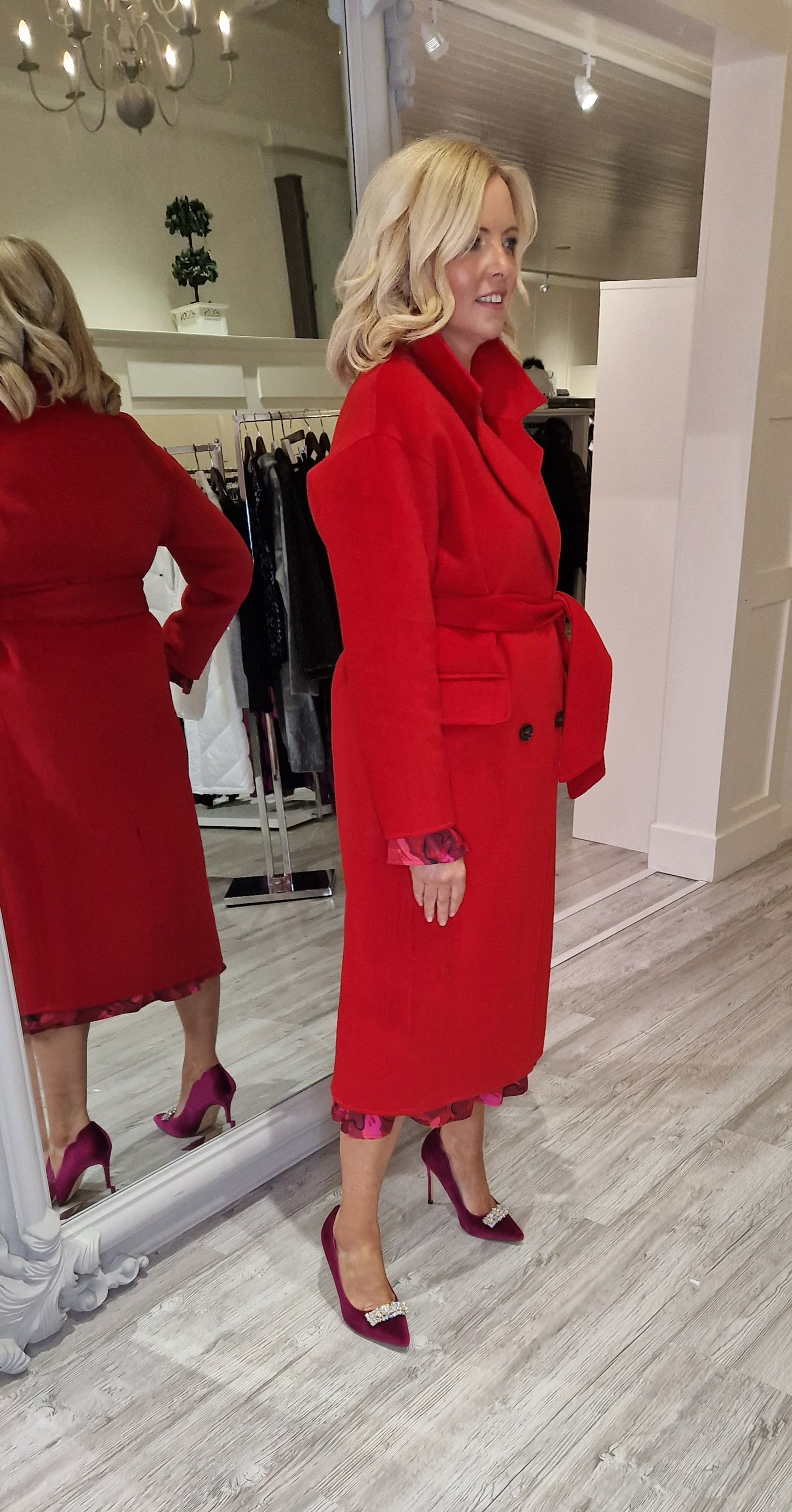 Striking Red Coat ♥️