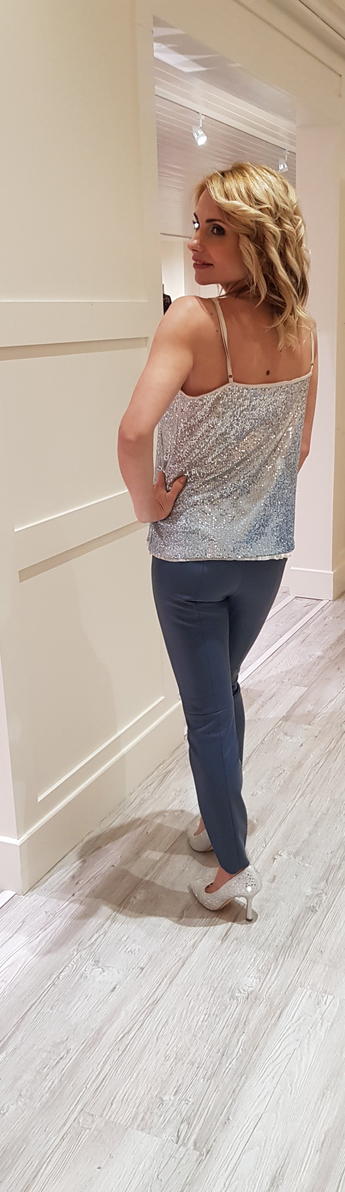 Blue Chasey Leggings