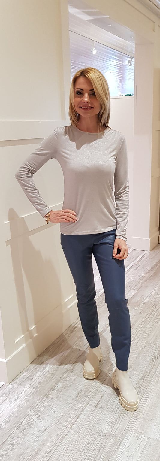 Grey Top With Shimmer