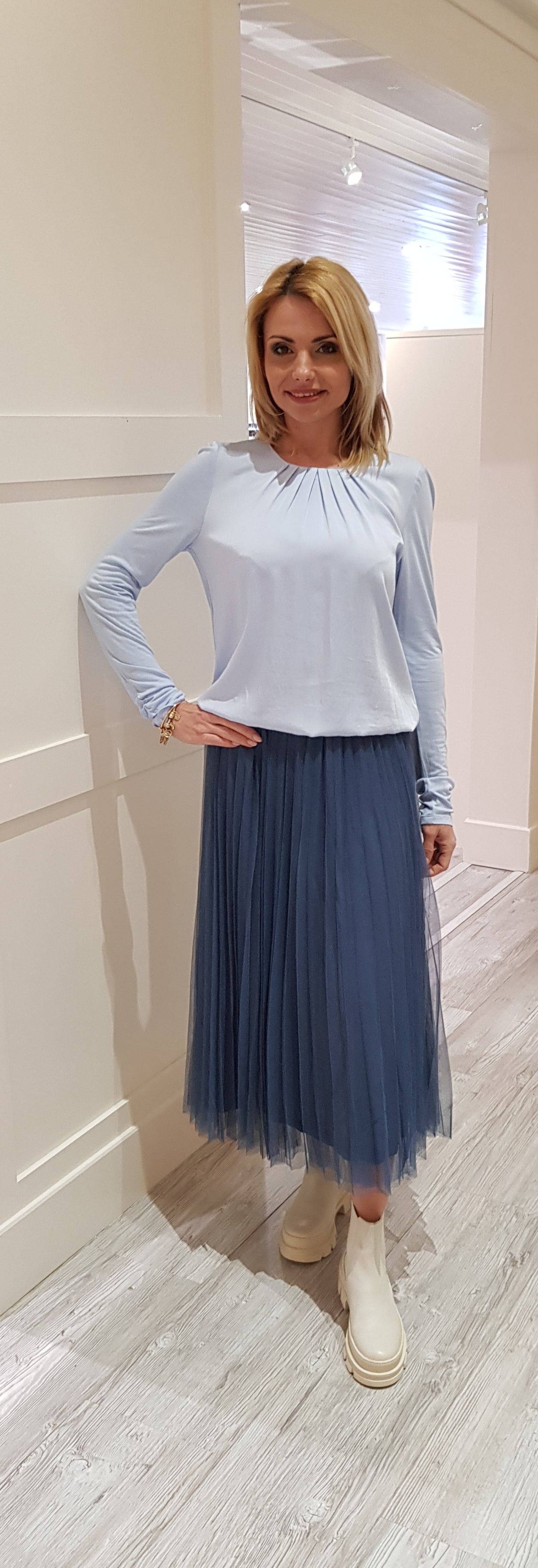Baby Blue Blouse