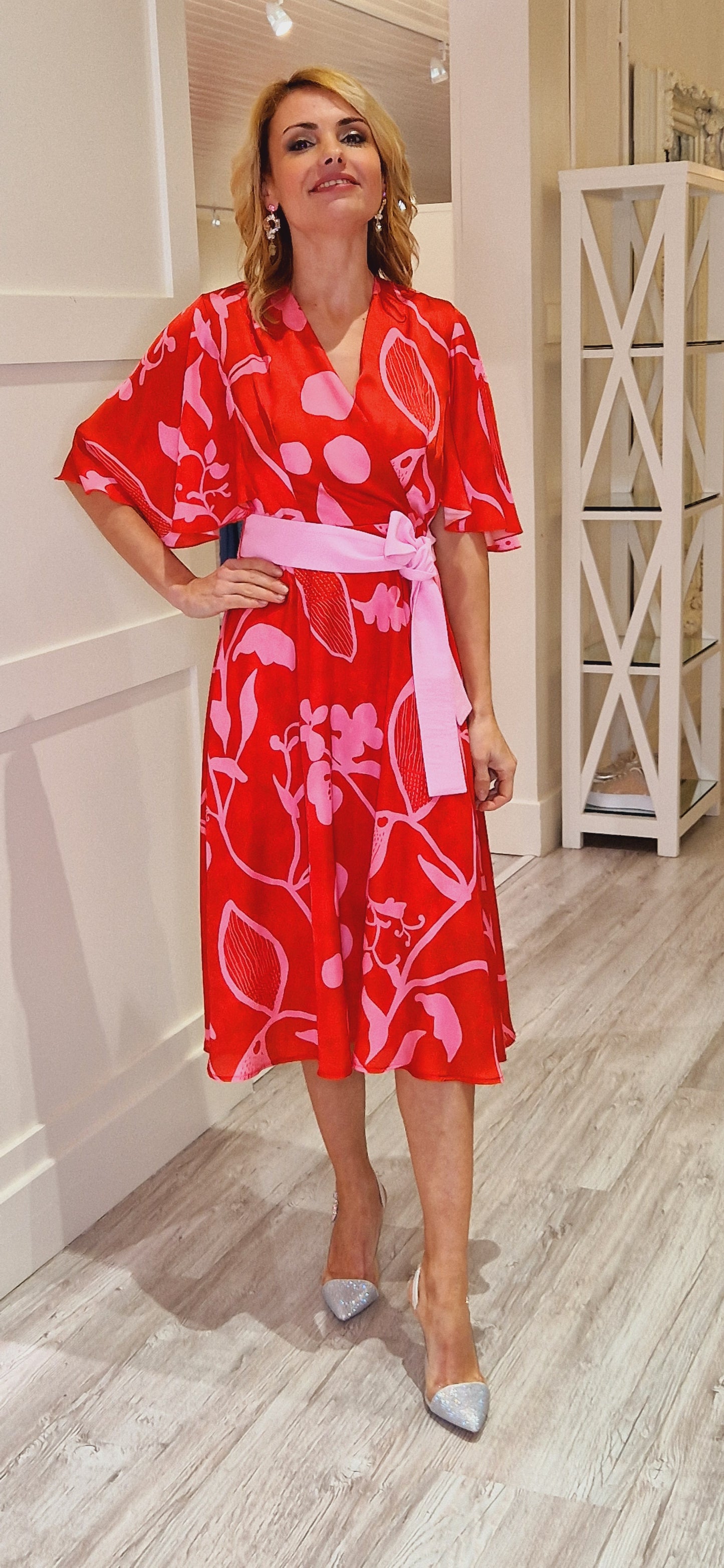 Red & Pink Dress