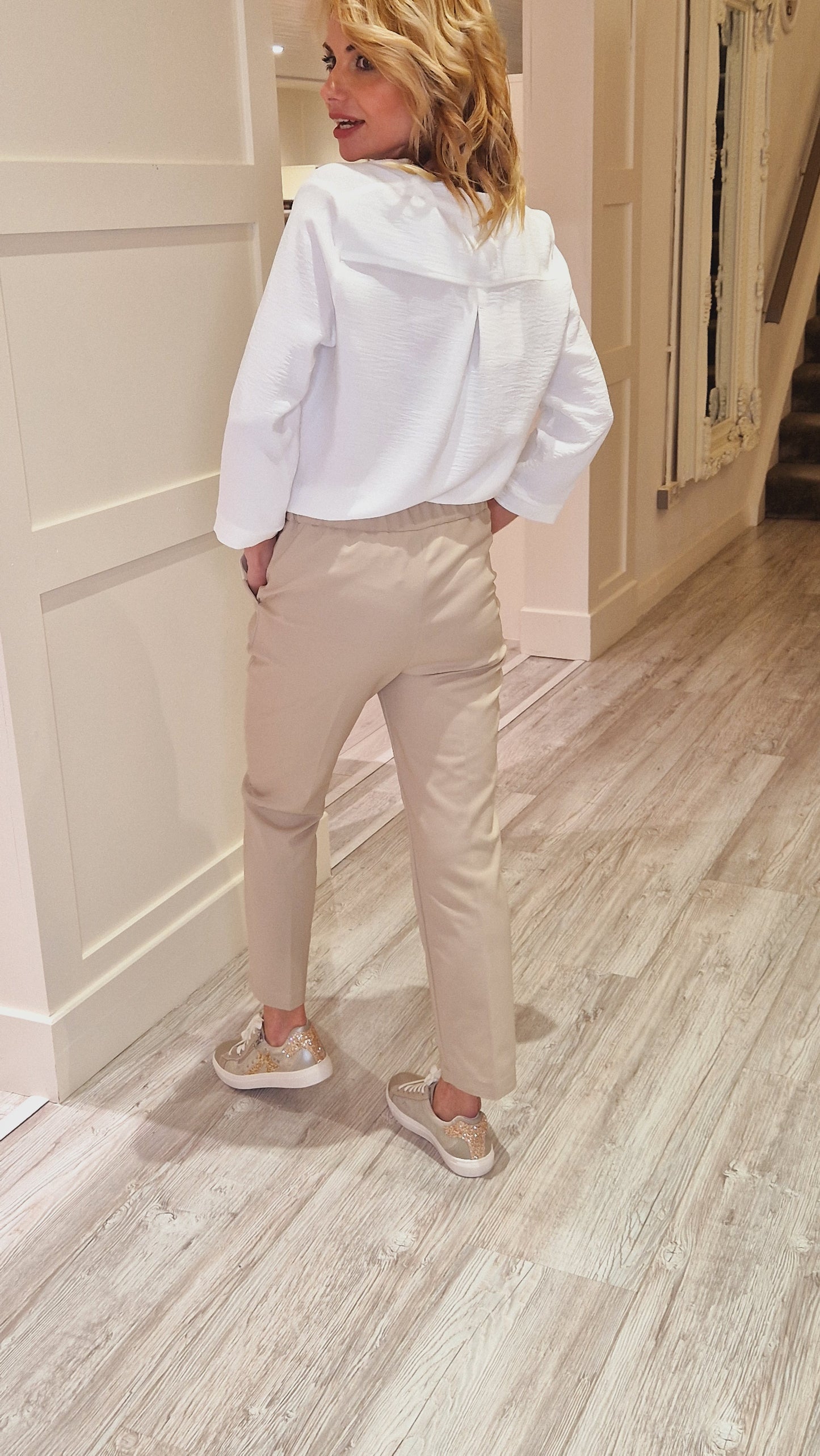 Beige Trousers