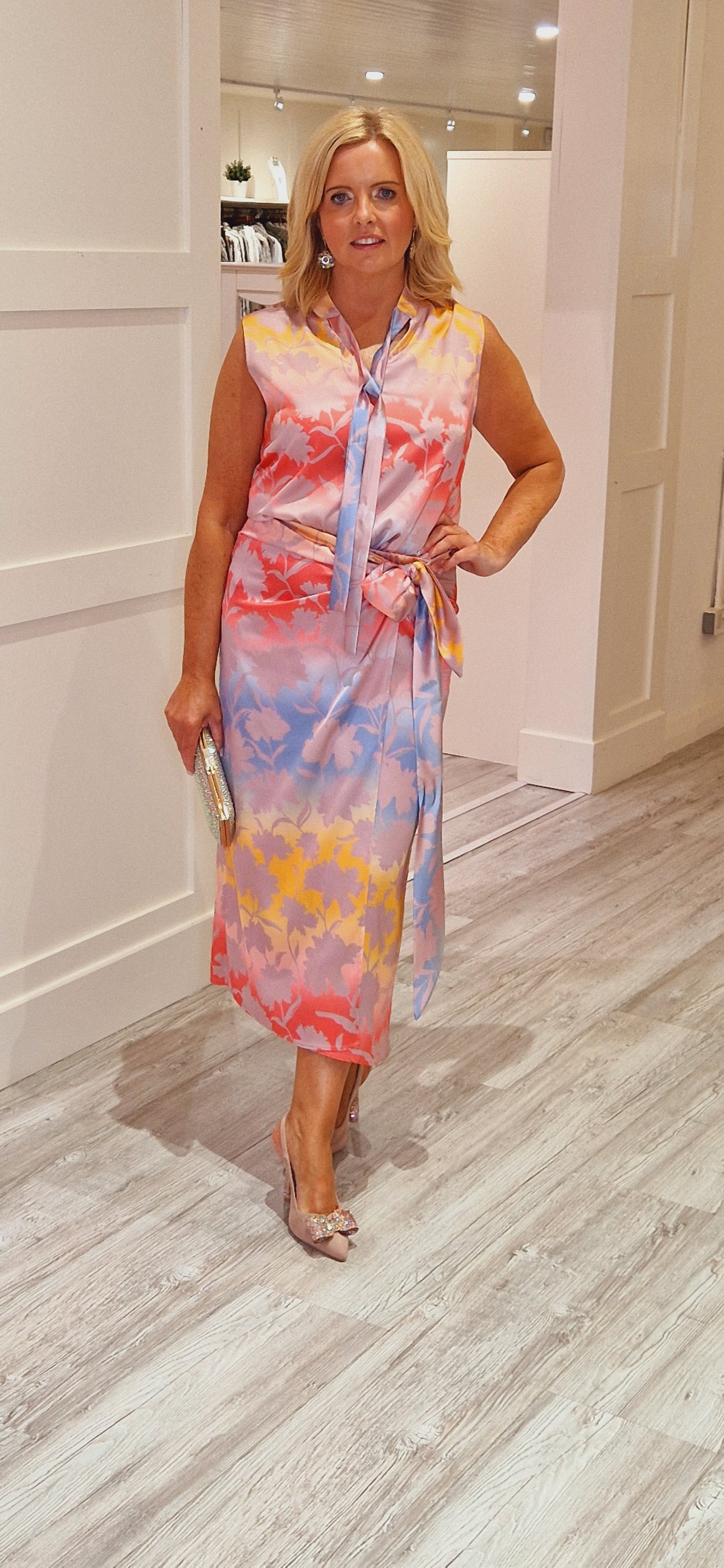 Pink Flower Skirt