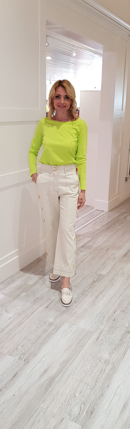 Lime Green Cotton Top