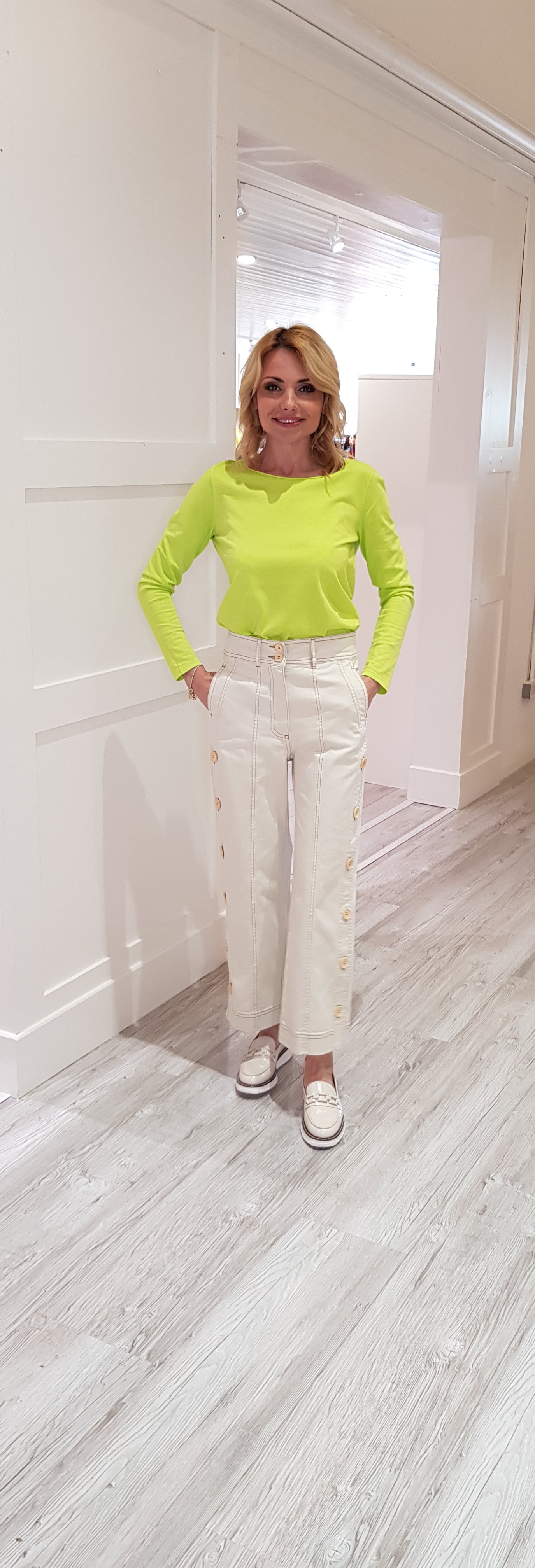 Lime Green Cotton Top