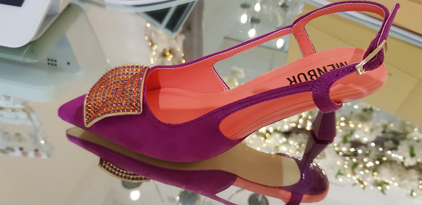 Fuchsia Orange Shoes