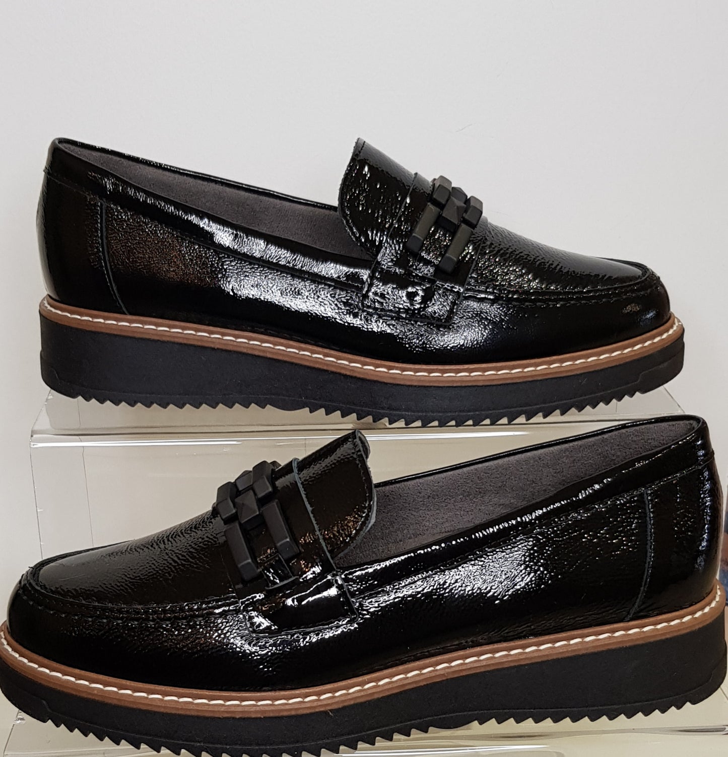Black Patient Loafers