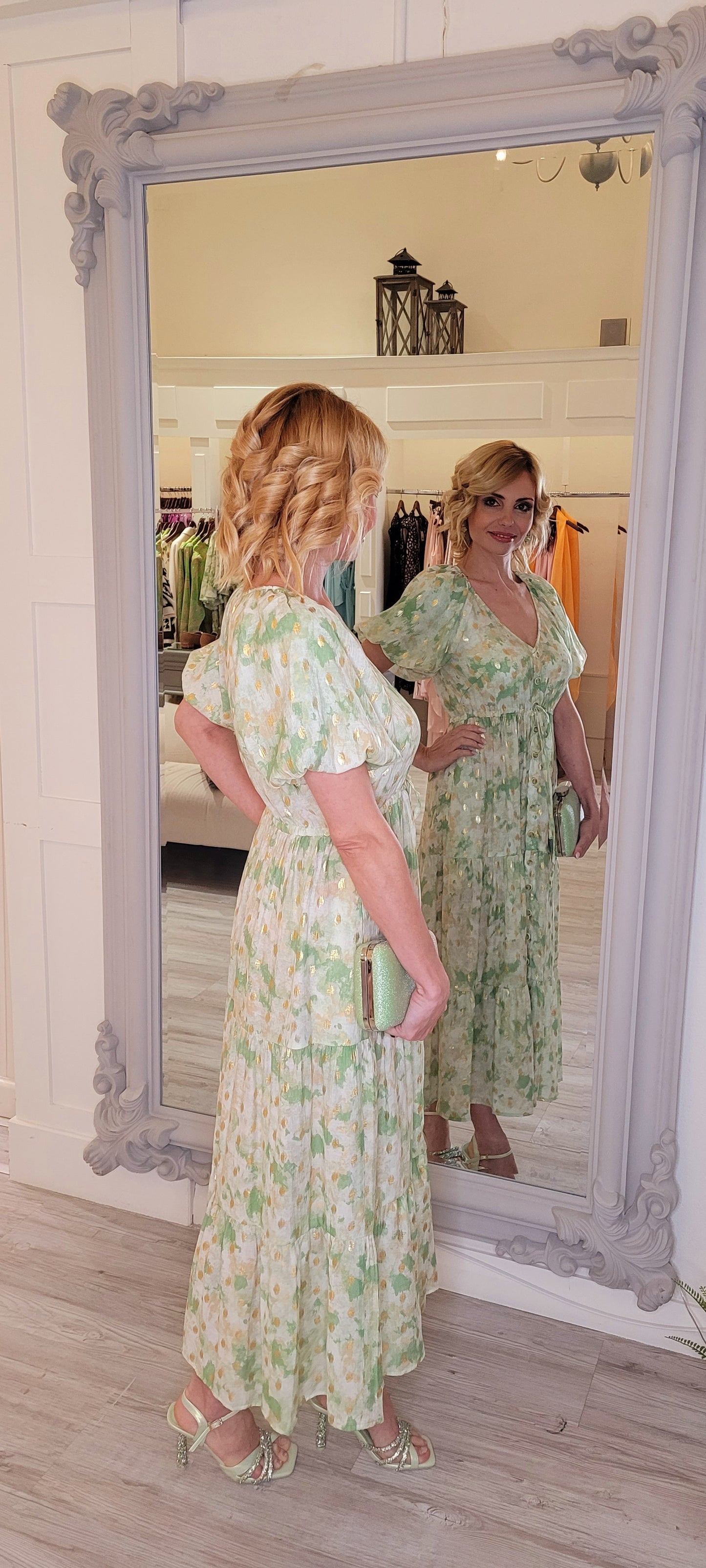 Sandie Green Midi Dress