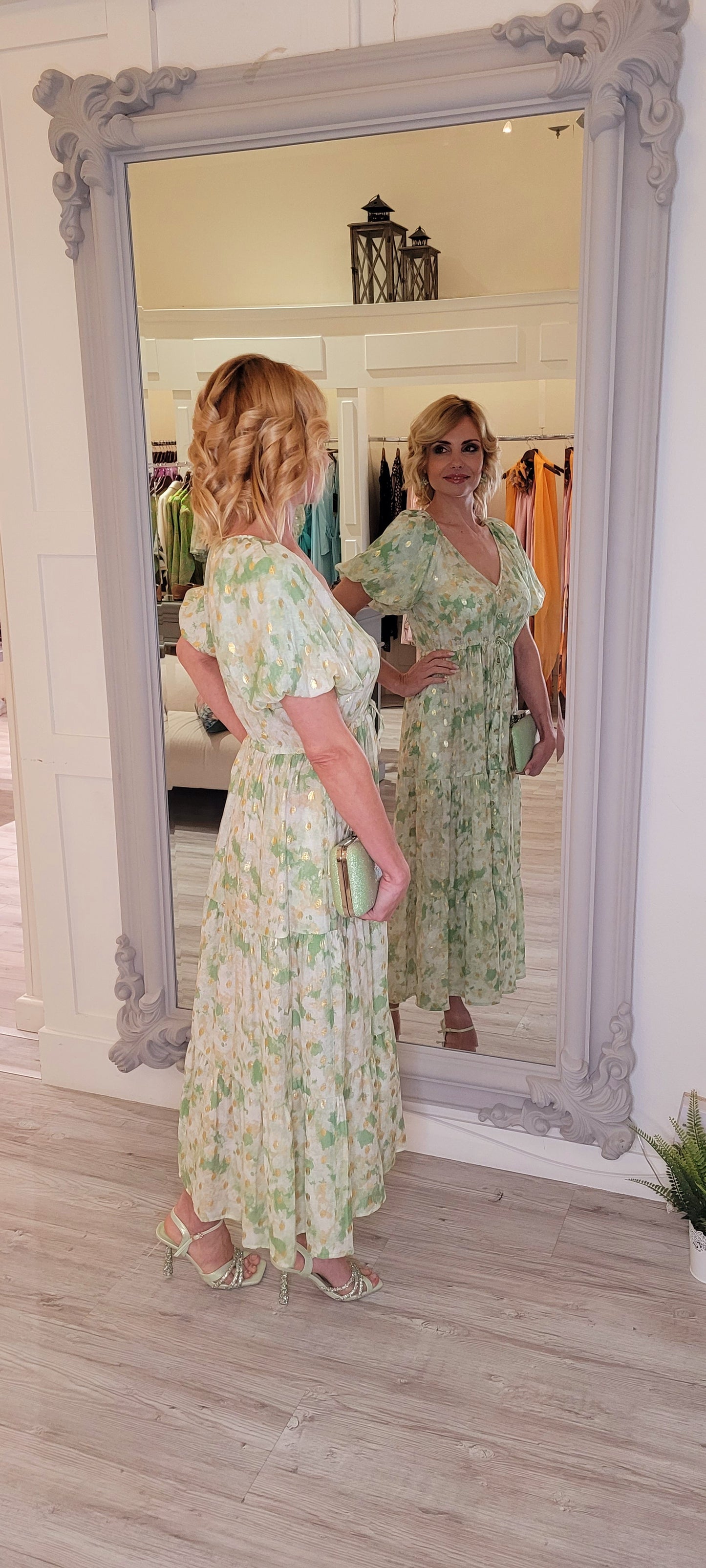 Sandie Green Midi Dress