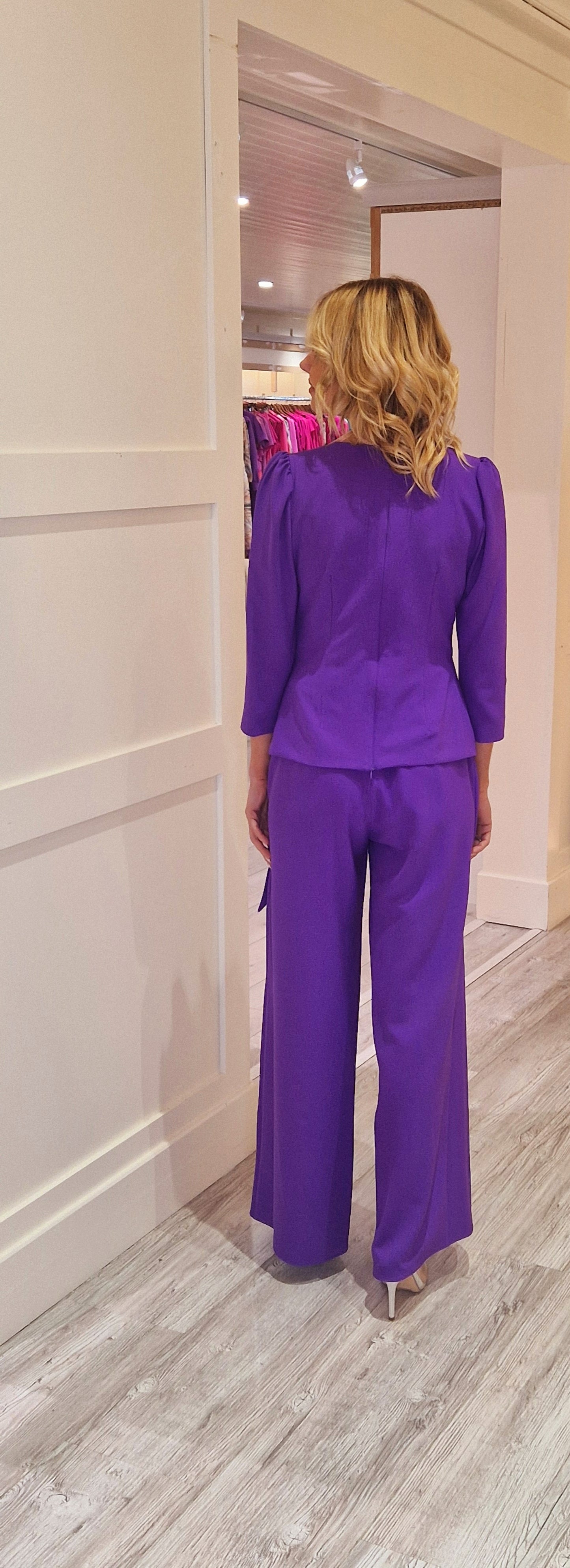 Purple Palazzo Trousers