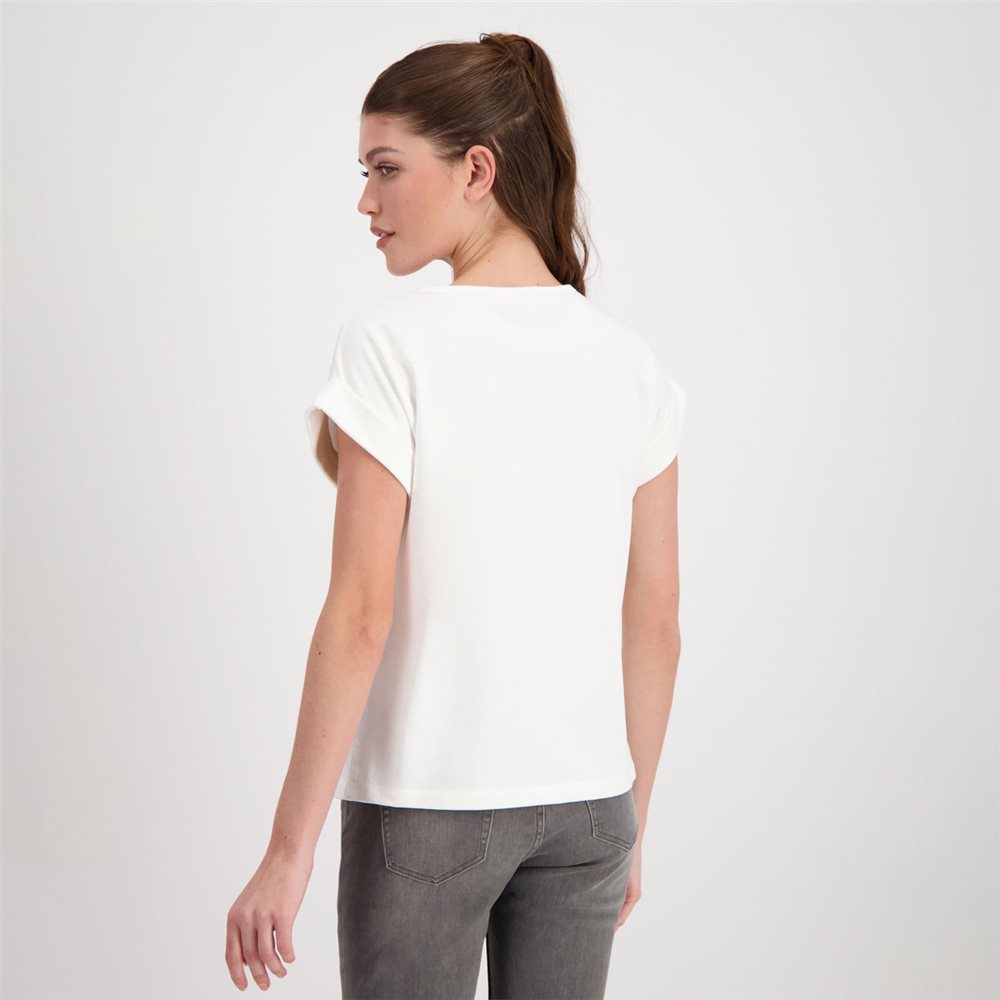 Cream T-shirt With Tiger Print