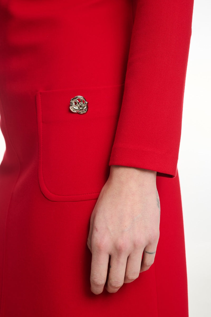 Red Dress With Pockets