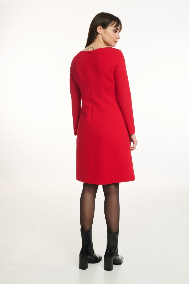 Red Dress With Pockets