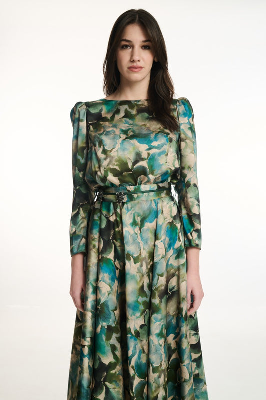 Green Flower Dress
