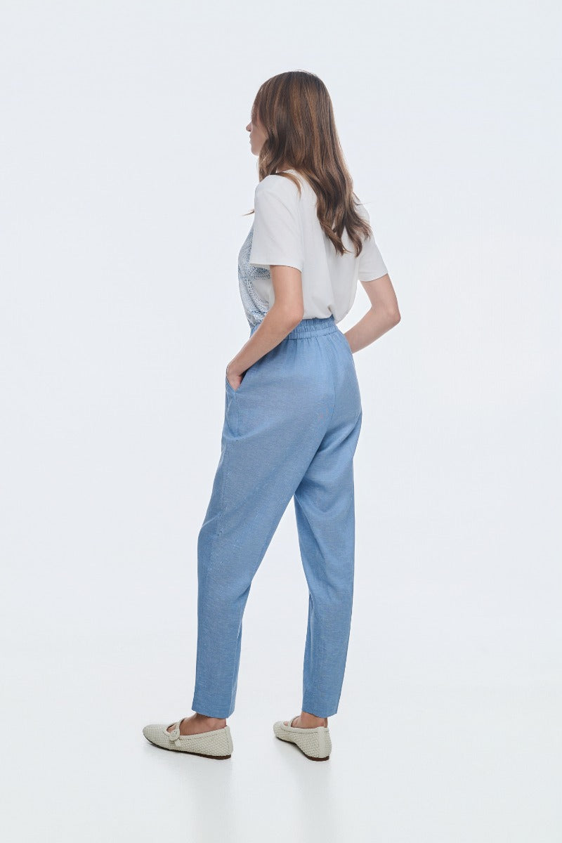 White & Blue Crystal Top