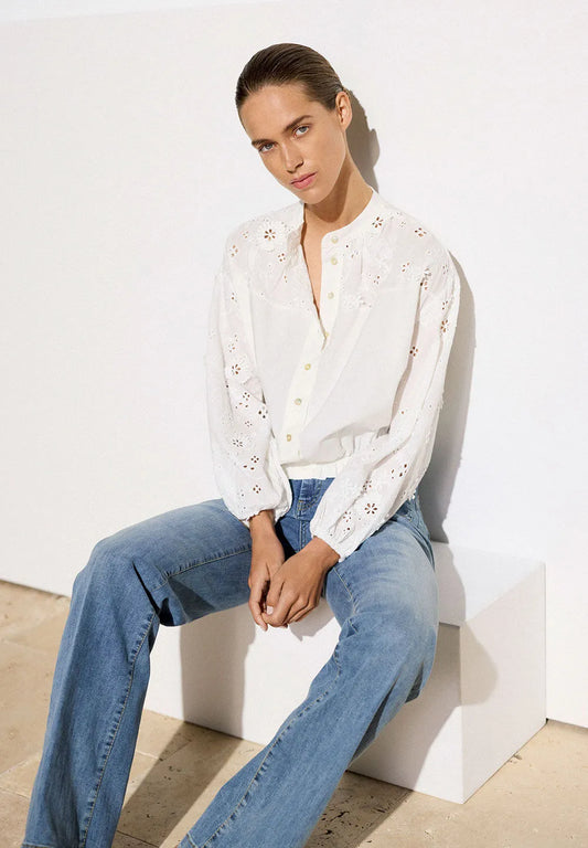 Lace Blouse, Off-White