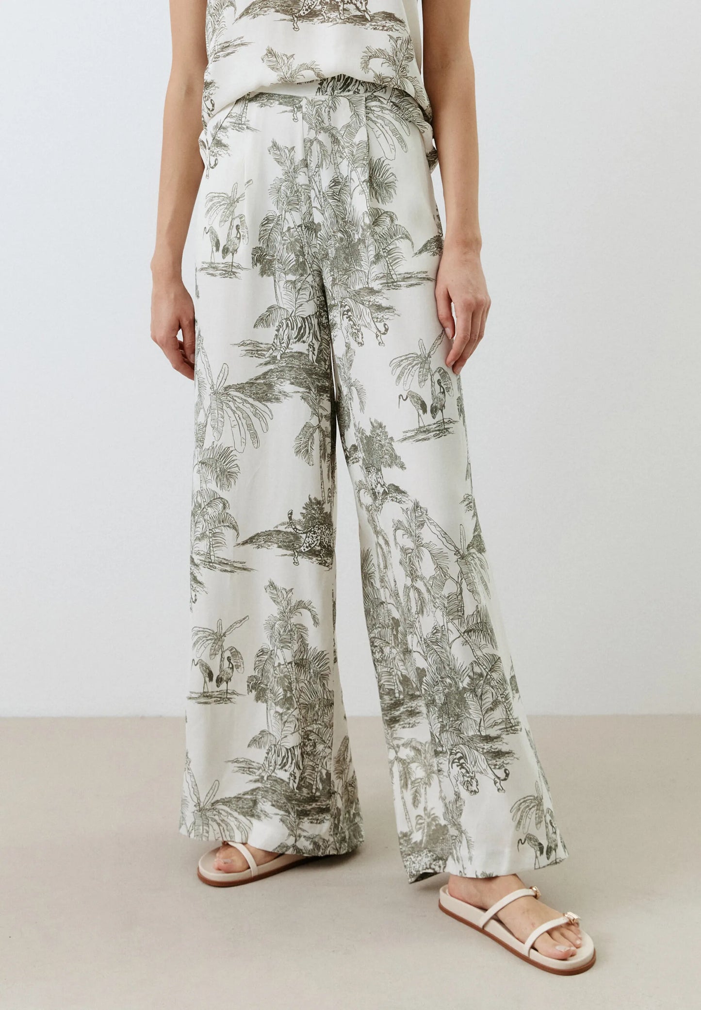 Palazzo Pants, Jungle Print