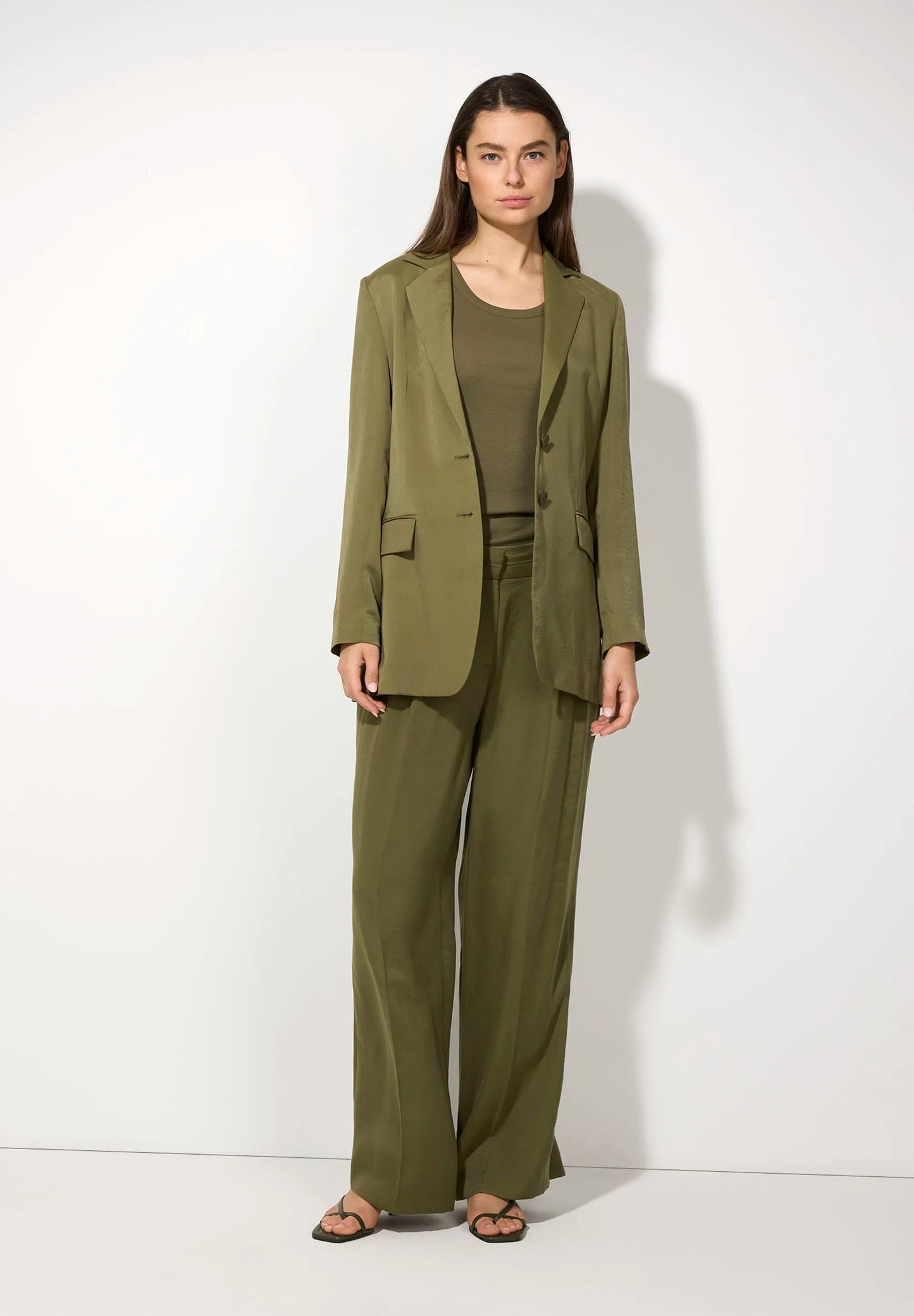 Long Blazer, Tundra Olive