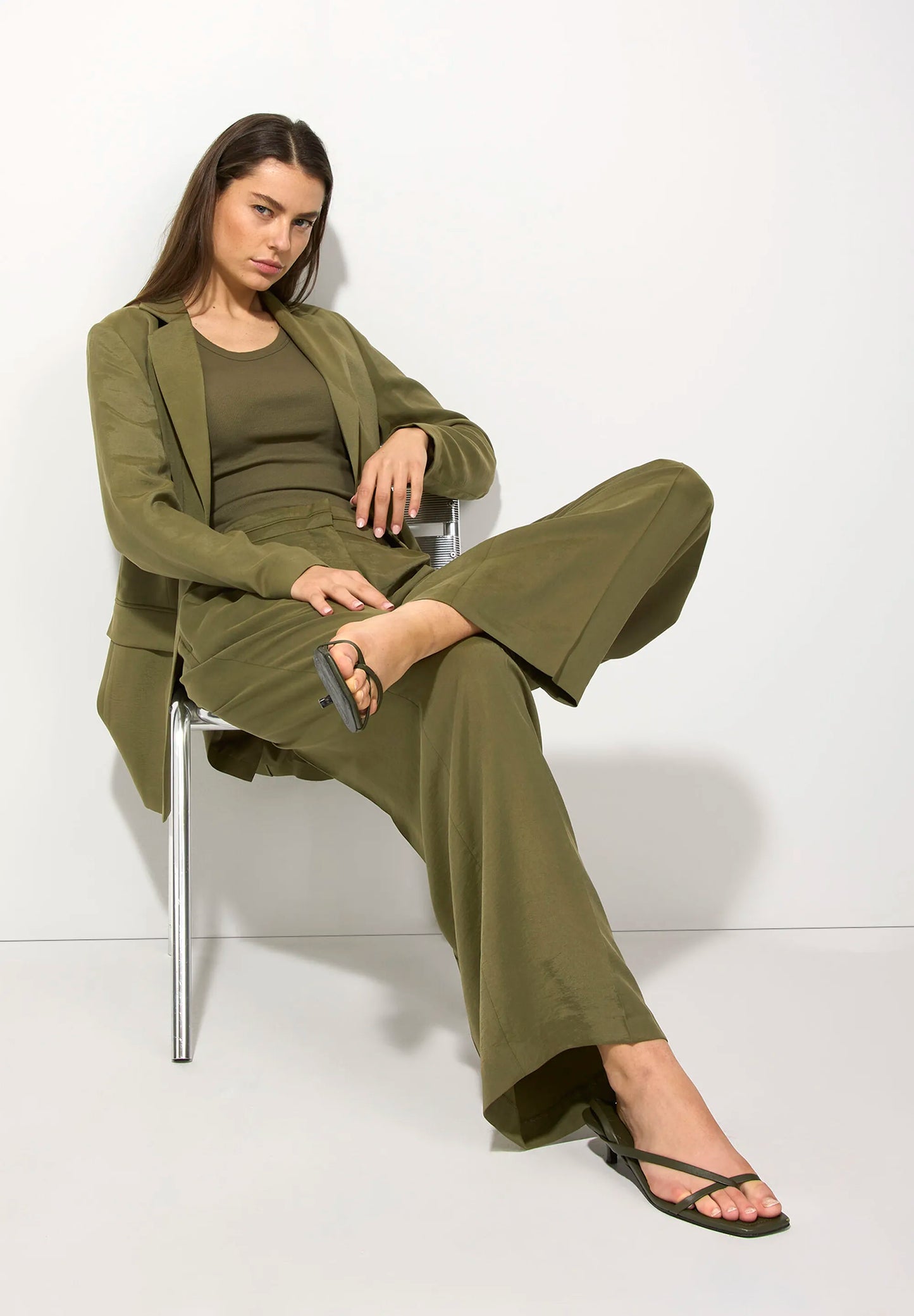 Long Blazer, Tundra Olive