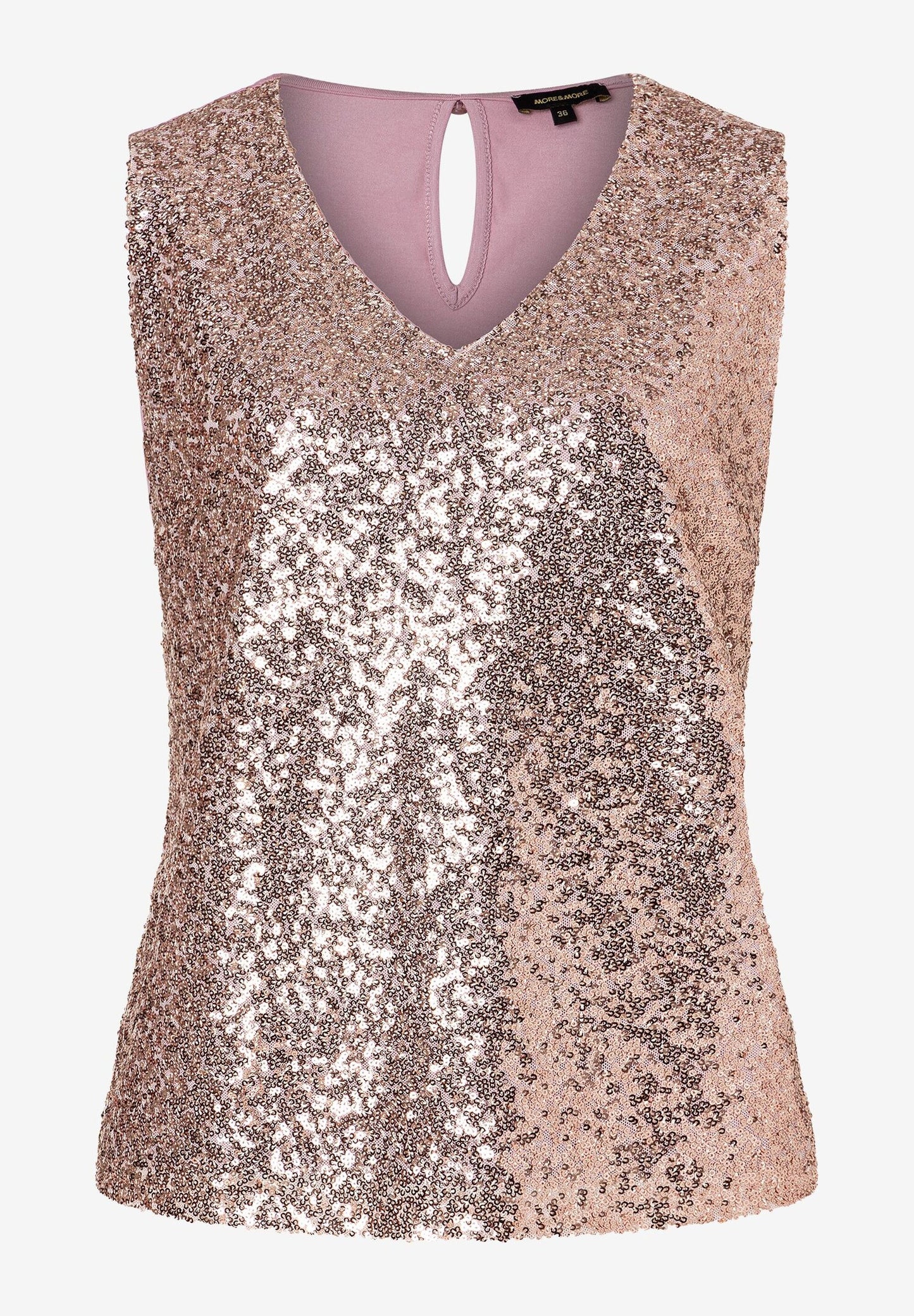 Soft Candy Rose Sequin Top