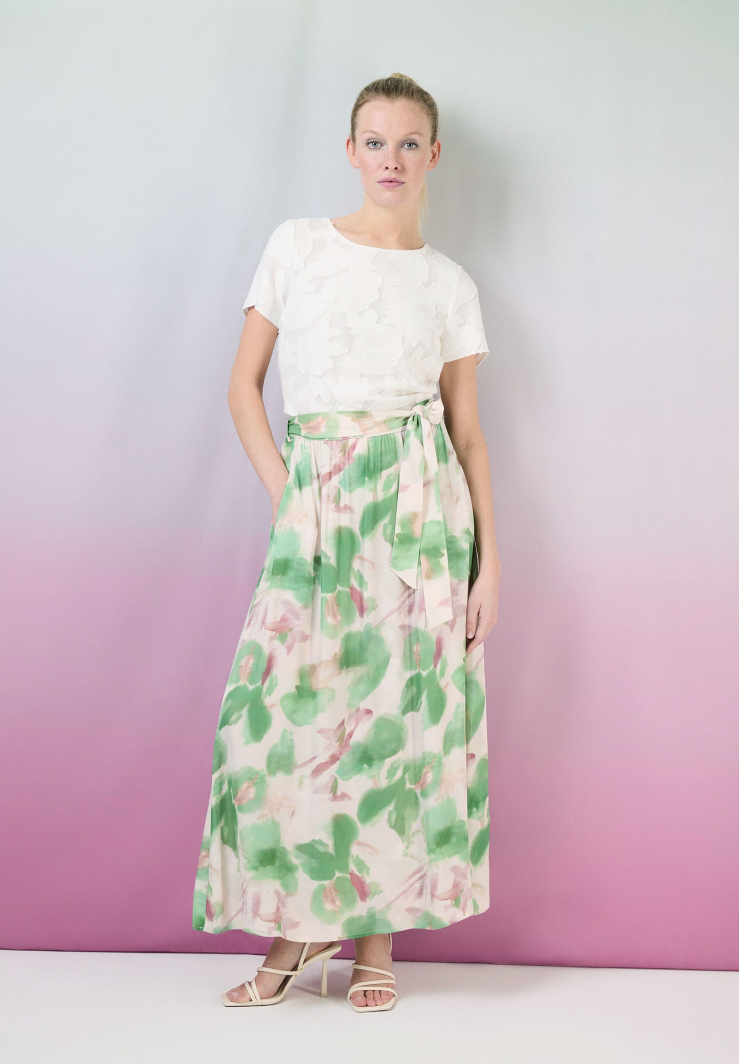 Maxi Skirt, Flower Print, Spring Collection