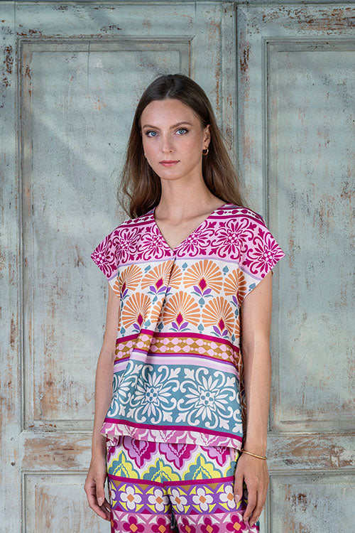 Multi-Colour Print Top