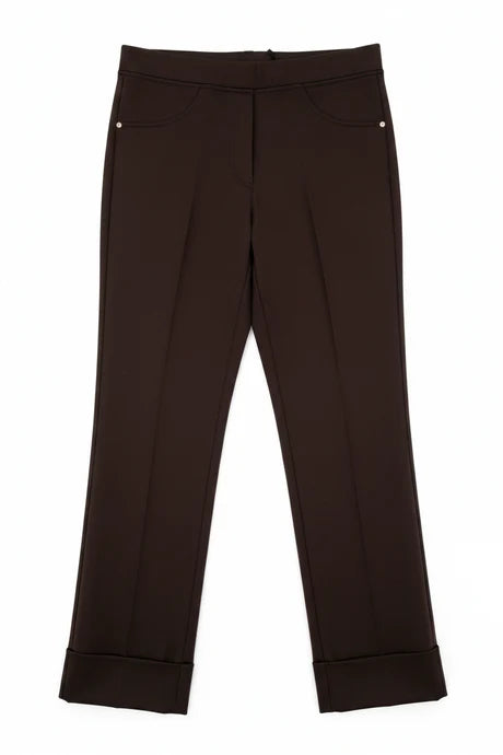 Brown Turn Up Trouser