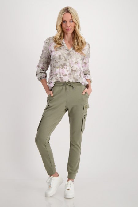 Sage Green Floral Blouse