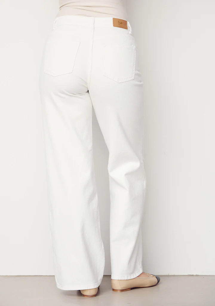 Bologna White Twill Trousers
