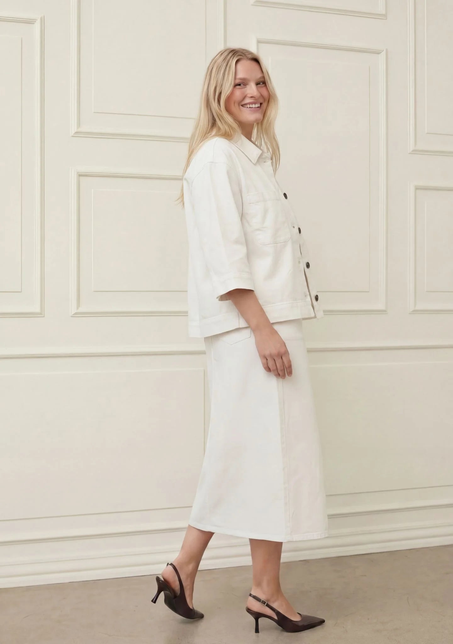 Carpi Denim Jacket Broken White