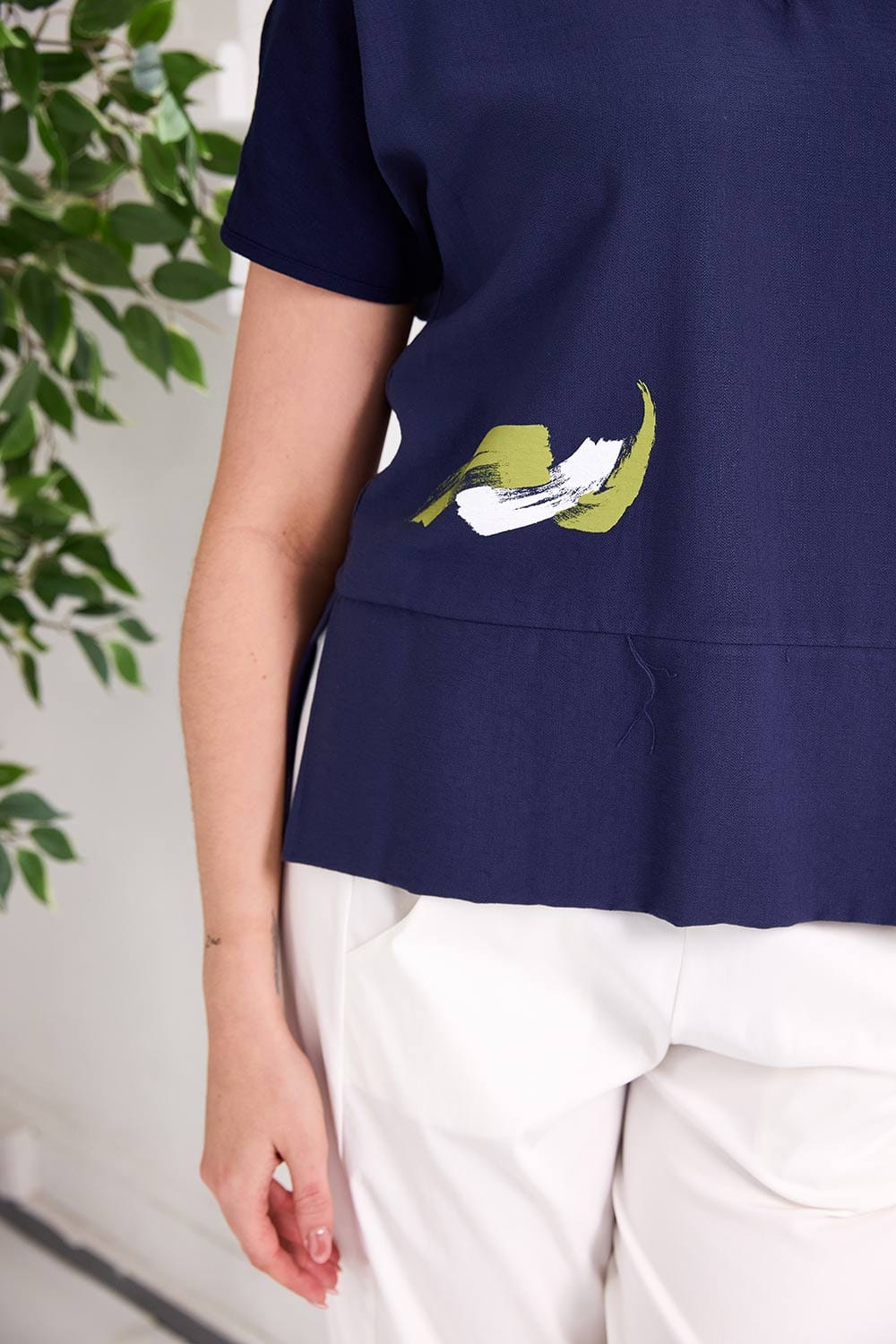 Cream Essential Slouch Trouser