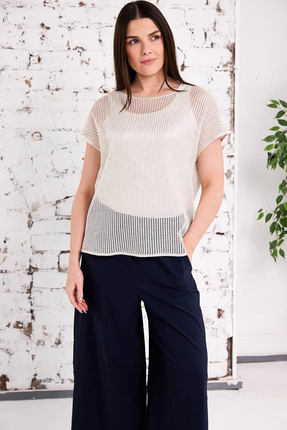 Metallic Tabard Top