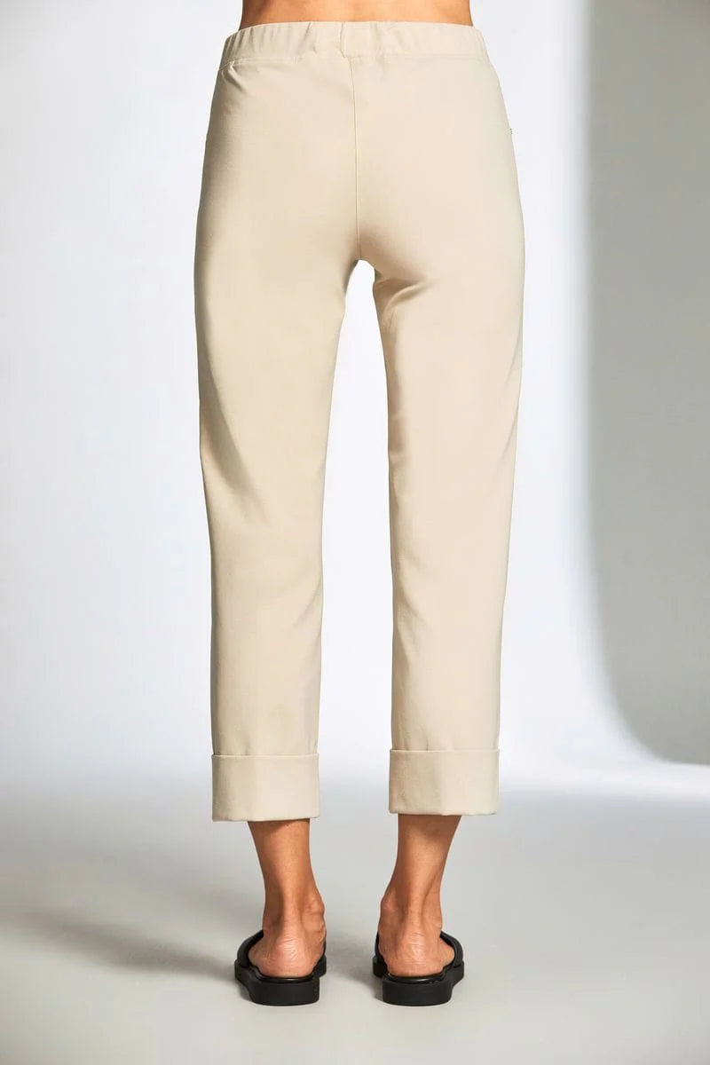Sand Turn Up Trouser