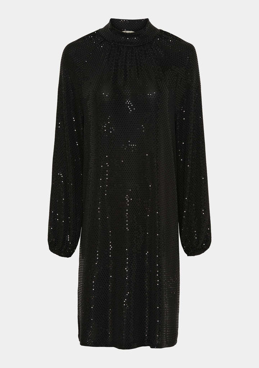 Black Sequins Dress